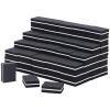 100 Pcs Mini Buffers for Nails 180/100 Grit Buffer for Acrylic Nails for Nail Care(Black) view 1