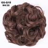 10Pc Curly Chignon Messy Hair Bun Hair Scrunchies Extension Curly Wavy Messy Synthetic Chignon For Women Updo Hairpiece Q18 Color M4-30 view 2