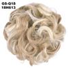 10Pc Curly Chignon Messy Hair Bun Hair Scrunchies Extension Curly Wavy Messy Synthetic Chignon For Women Updo Hairpiece Q18 Color 18H613 view 2