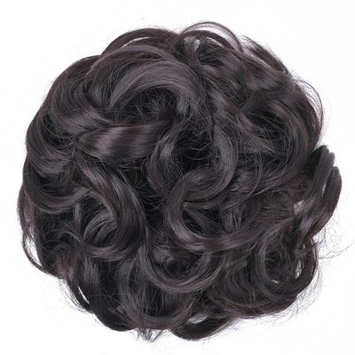 10Pc Curly Chignon Messy Hair Bun Hair Scrunchies Extension Curly Wavy Messy Synthetic Chignon For Women Updo Hairpiece Q18 Color J2