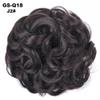 10Pc Curly Chignon Messy Hair Bun Hair Scrunchies Extension Curly Wavy Messy Synthetic Chignon For Women Updo Hairpiece Q18 Color J2 view 2
