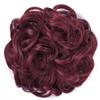 10Pc Curly Chignon Messy Hair Bun Hair Scrunchies Extension Curly Wavy Messy Synthetic Chignon For Women Updo Hairpiece Q18 Color 99J view 1