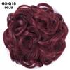 10Pc Curly Chignon Messy Hair Bun Hair Scrunchies Extension Curly Wavy Messy Synthetic Chignon For Women Updo Hairpiece Q18 Color 99J view 2