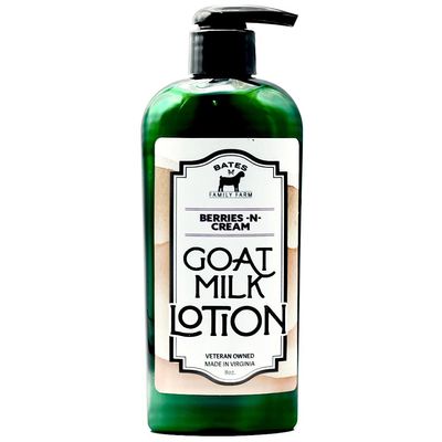Bates Family Farm Goat Milk and Shea Butter Lotion 8 Oz (Berries N Cream)