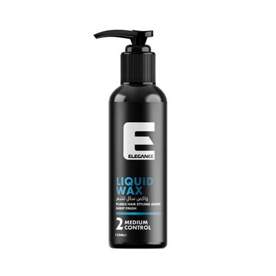 Elegance Liquid Hair Wax - 4.05 Oz, Hybrid Formula, Medium Control and Shine, Easy to Use