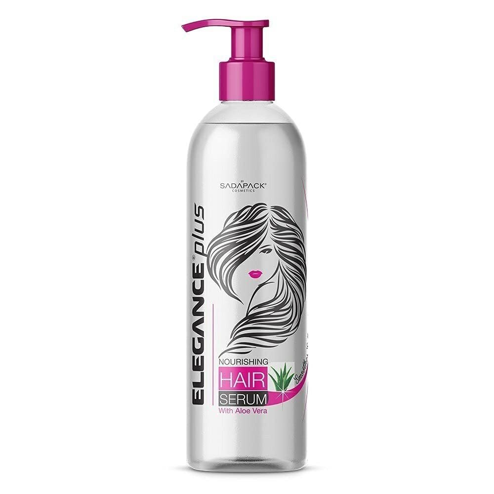 Elegance Plus Hair Serum, 10.1 Oz, Aloe Vera Based, Hair Serum that Nourishes and Softens your Hair, Long Lasting Shine