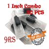 20Pcs Tattoo 1 Inch Disposable Combo Needle and Tubes 5RS, 7RS, 9RS, 11RS, 14RS (9 Round Shader) view 2