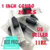 Tattoo Combo Disposable Needles and Tubes 20Pcs 3RL, 5RL, 7RL, 9RL, 11RL, 14RL, 18RL (11 Round Liner) view 2