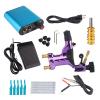 Complete Tattoo Kit 1PCS Tattoo Machine Gun Mini Power Supply Tattoo Grip Tattoo Body Art Tool Tattoo Set for Beginner,Purple view 1