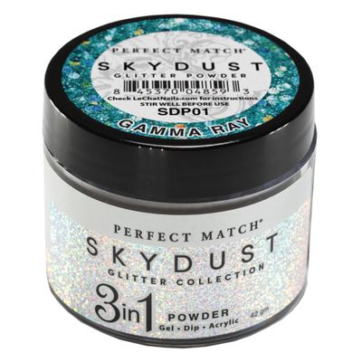 LeChat Perfect Match Sky Dust 3 in 1 Dip Glitter Powder - Gamma Ray #SDP01 - 42 g