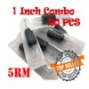 Tatmax International, Tatmax 20PCS 1 Inch Tattoo Combo Needles and Tubes: 5RM, 7RM, 9RM, 11RM, 13RM, 15RM (5 Round Magnum), W00- view 2