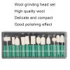 Nail Drill Bit Set, 12pcs Wool Felt Nail Grinding Polishing Head, Portable Nail Drill Bits Set Accessory for Household and Nail Salon view 2