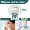 100 Count 2 PACK, Disposable Face Towel, Large Size 10"X 12", Disposable Face Cloths, 100% Biodegradable Towel, Skin Soft and Thick for Washing view 3