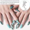 5pcs Nail Drill Nail Dangle Charm Japanese Decor Bowknot Bear Nail Art Decorations Animal Decor Crystal Bowknot Decoration Bear Shaped Nail Decorations Alloy Applique view 3