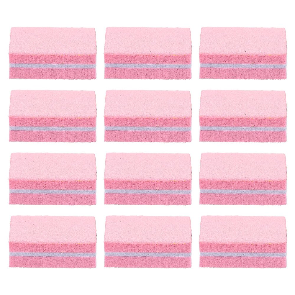 50pcs Sponge File Nail File Manicure Polishing Sponge Nail File Manicure Block s Files Glass Files Art Polisher Small Pink Tool
