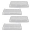 4pcs Empty Lipstick Palette Empty Makeup Palette Transparent Empty Eyeshadow Palette Plastic Blusher Storage Box Pigment Palette Tray view 1