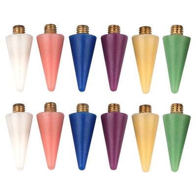 SOLUSTRE Wax Replacement Tips 12Pcs Nail Rhinestones Picker Wax Replacement Head Manicure Art DIY Decoration Tool for Nail Dotting Pen Picker Wax Replacement Head Tips