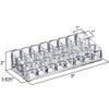 Amazing Abby - Glamour - 2-Pack 24-Slot Acrylic Lipstick Organizer, Lipstick Holder, Lip Gloss Holder, Cosmetic Storage Display, Perfect Storage Solution for Drawer and Vanity (Slot Size: 0.9" x 0.9") view 3