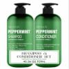 Peppermint Oil Shampoo and Conditioner Set for Hair Growth and Thickening - For Thinning Hair and Hair Loss Treatments for Women & Men, Sulfate Free, 20.2 FL Oz Each view 1