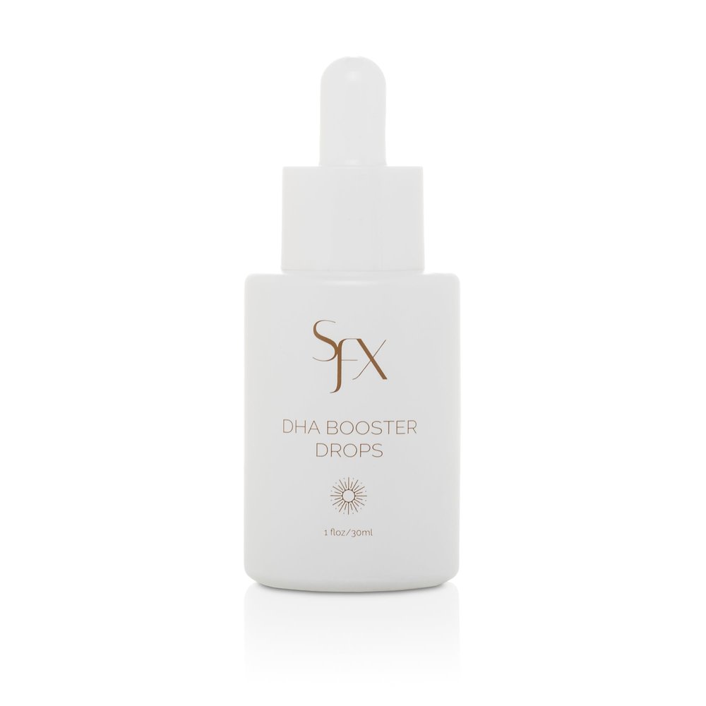 SunFX DHA Tanning Drops - Customizable Self-Tanning Drops for Lotions & Spray Tanning Solutions - Professional-Grade Formula for Natural, Streak-Free Glow - Vegan, Cruelty-Free, 1oz