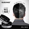 E Elegance Hair Products - Black Color Hair Styling Gel Wax 4.93 Oz - Medium Control, Shinny Finish, Effortless Elegance view 4