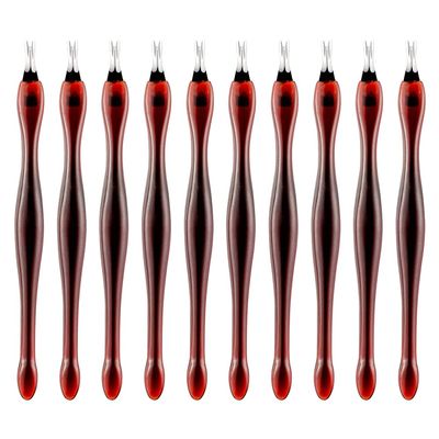 40pcs Dead Skin Trimmer Cuticle Remover Daily Life Accessories Cuticle Peeler Scrapers V- Shaped Fork Manicure Stainless Spatula Pedicure Cuticle Pusher Dead Skin Shovel Nail