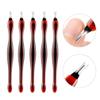 40pcs Dead Skin Trimmer Cuticle Remover Daily Life Accessories Cuticle Peeler Scrapers V- Shaped Fork Manicure Stainless Spatula Pedicure Cuticle Pusher Dead Skin Shovel Nail view 2
