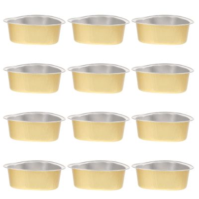 EXCEART Aluminum Foil Wax Melting Bowl Heart Shape 30g Capacity Heat Resistant for Hair Removal Wax