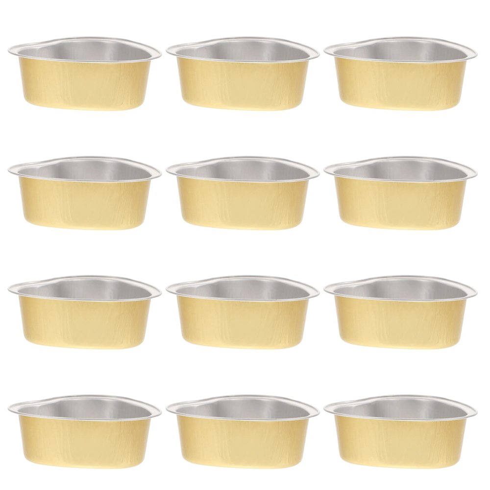 EXCEART Aluminum Foil Wax Melting Bowl Heart Shape 30g Capacity Heat Resistant for Hair Removal Wax