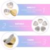EXCEART Aluminum Foil Wax Melting Bowl Heart Shape 30g Capacity Heat Resistant for Hair Removal Wax view 4