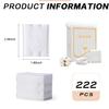 200PCS/1Bag Rectangle Organic Cotton Pads Eye Makeup Remover Pads Lint Free Cotton Remover Pads Cosmetic Facial Eye Square Cotton Puff Cleansing Pads Wipes Cotton Pieces view 2
