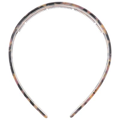 SOLUSTRE 1pc Chic Decorative Headband Unique Toothed Design Non- Face Washing Shower Hairband for Daily Wear and Parties Acetate Material