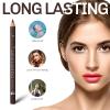 SUMEITANG 12 Pcs Brown Eyebrow Pencil Eyeliner MakeupSoft TexturedEasy to ColorLong LastingWaterproof Eyebrow Pen for Fills in Sparse Areas and GapsCreate a Natural Eye Brow view 4