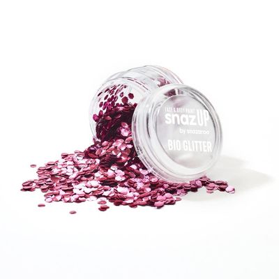 Snazaroo Chunky Bio Glitter, 5g (.17-oz) Tub, Pink