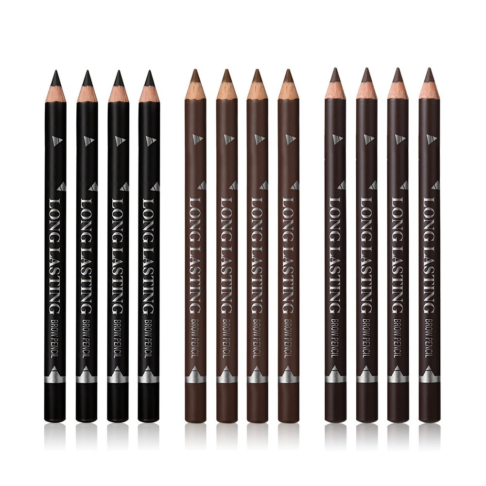 SUMEITANG 3Colors Eyebrow Pencil Eyeliner SetSoft Textured Eyebrow Tint PenEasy to ColorLong LastingWaterproof Eye Brow Pencils for Fills in Sparse Areas and GapsCreate a Natural Brow Makeup