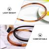 4pcs thin headband shower head plastic headband teeth comb hair ribbons for girls kids sports s workout s for men plastic hair comb DIY view 3
