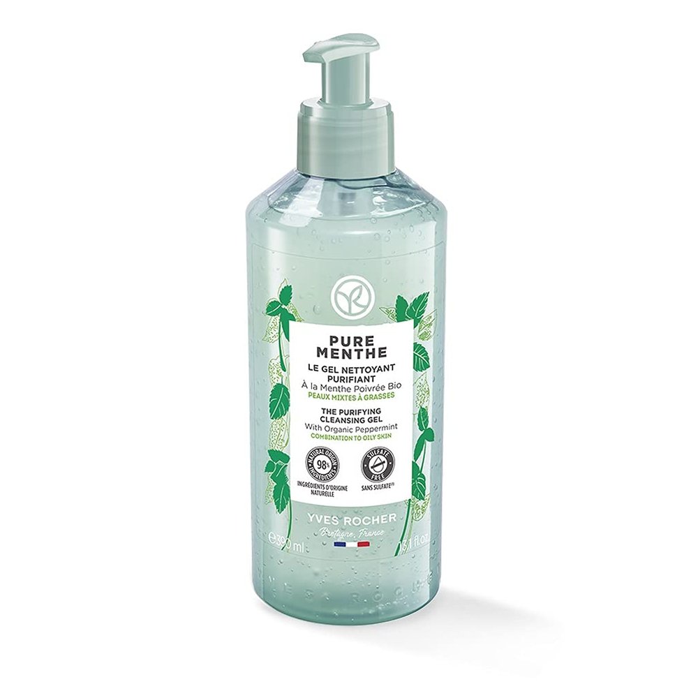 yves roche france Yves Rocher Purifying Cleansing Gel for Combination and Oily Skin - Pure Menthe (13.1 fl.oz.) (16254)