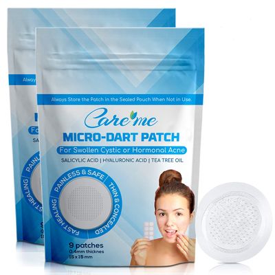 Microdart Acne Patch with 173 Micropoints (2 pack of 18 stickers)  Spot Treatment for Cystic, Inflamed & Hormonal Acne, Pimples & Breakouts  Fast Blemish Relief for Clearer Skin