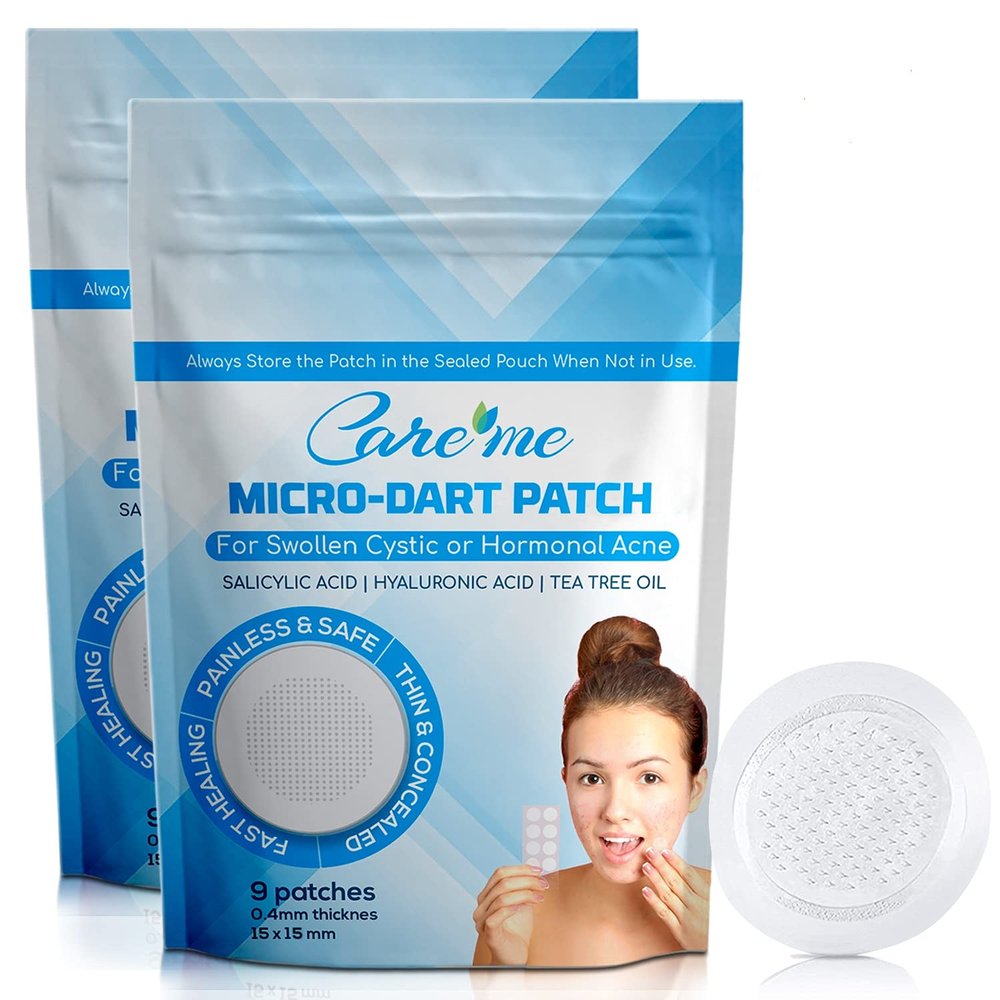 Microdart Acne Patch with 173 Micropoints (2 pack of 18 stickers) Spot Treatment for Cystic, Inflamed & Hormonal Acne, Pimples & Breakouts Fast Blemish Relief for Clearer Skin