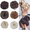 Beauty Elastic Band With Hair Messy Bun Scrunchie Chignon With Elastic Band Messi Hairpieces Donut For Women Kids FQ-10-86 view 3