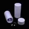 Healthcom 10 Pcs 30ml Plastic Deodorant Containers Round Lip Balm Tubes Twist-up Filling Stick 1 Oz Refillable Plastic Deodorant Bottles Cosmetic for DIY Deodorant Lipstick Crayon Chapstick(White) view 4