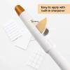4pcs Beard and Hairline Tracing Pencils with Built-in Sharpener for Precise Styling and Shaping view 4