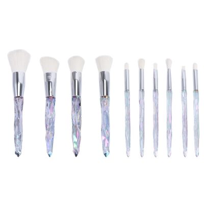10pcs Set makeup brush cosmetology kit makeup foundation brush Foundation Concealer Face Eye Professional Cosmetics Brush eyebrow brush Face Powder Brush Cosmetics Brushes white