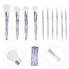 10pcs Set makeup brush cosmetology kit makeup foundation brush Foundation Concealer Face Eye Professional Cosmetics Brush eyebrow brush Face Powder Brush Cosmetics Brushes white view 4