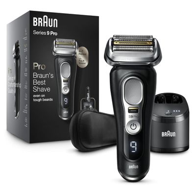 Braun Series 9 Pro 9460cc Electric Razor, Waterproof Foil Shaver, Wet/Dry Use, ProLift Beard Trimmer, 5-in-1 Cleaning & Charging SmartCare Center
