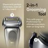 Braun Electric Razor for Men, Waterproof Foil Shaver, Series 9 Pro 9477cc, Wet & Dry Shave, with Portable Charging Case, ProLift Beard Trimmer, 5-in-1 Cleaning & Charging SmartCare Center, Silver view 4