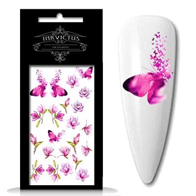 INKVICTUS Flower Nail Decals / Sliders 5154 Nail Decals, Sliders for Manicure or Pedicure, Decal for Nails, Slider for Manicures and Pedicures, Nail Art, Creates Stunning Look