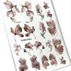 IBDI INKVICTUS Flower Nail Decals / Sliders 5381 Glitter Nail Decals, Sliders for Manicure or Pedicure, Decal for Nails, Slider for Manicures and Pedicures, Nail Art, Creates Stunning Look view 1