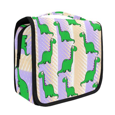 senya Hanging Travel Toiletry Bag Cute Dinosaur Kit Makeup Case Cosmetics Organizer for Men Women