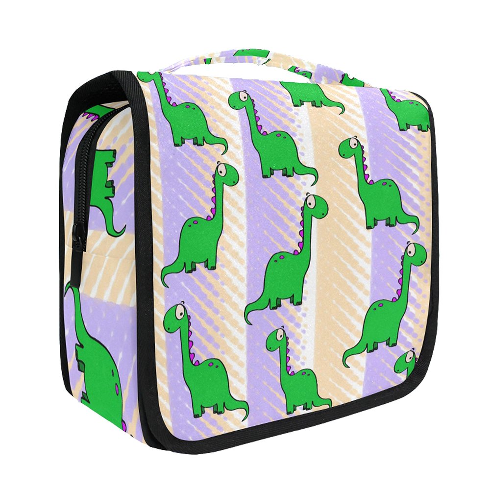 senya Hanging Travel Toiletry Bag Cute Dinosaur Kit Makeup Case Cosmetics Organizer for Men Women